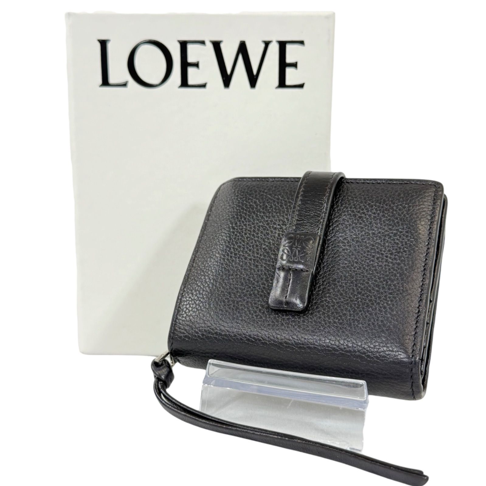 人気・美品】LOEWE ロエベ アナグラム バーティカルウォレット 人気・美品】LOEWE ロエベ アナグラム バーティカルウォレット