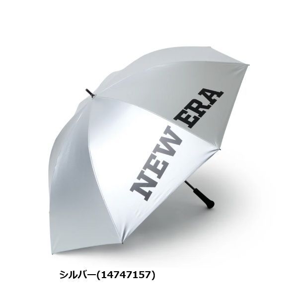 ニューエラ ゴルフ 傘 アンブレラ フラッグロゴ シルバー NEW ERA