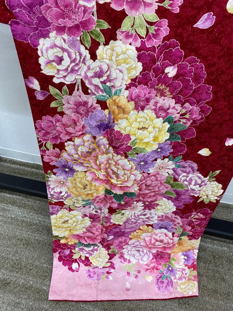 振袖 金通し 金駒 金彩 身丈173cm 撥水加工済 MO3569 - メルカリ