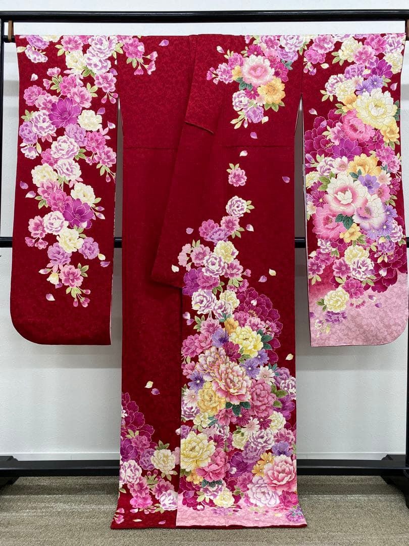 振袖 金通し 金駒 金彩 身丈173cm 撥水加工済 MO3569 - メルカリ