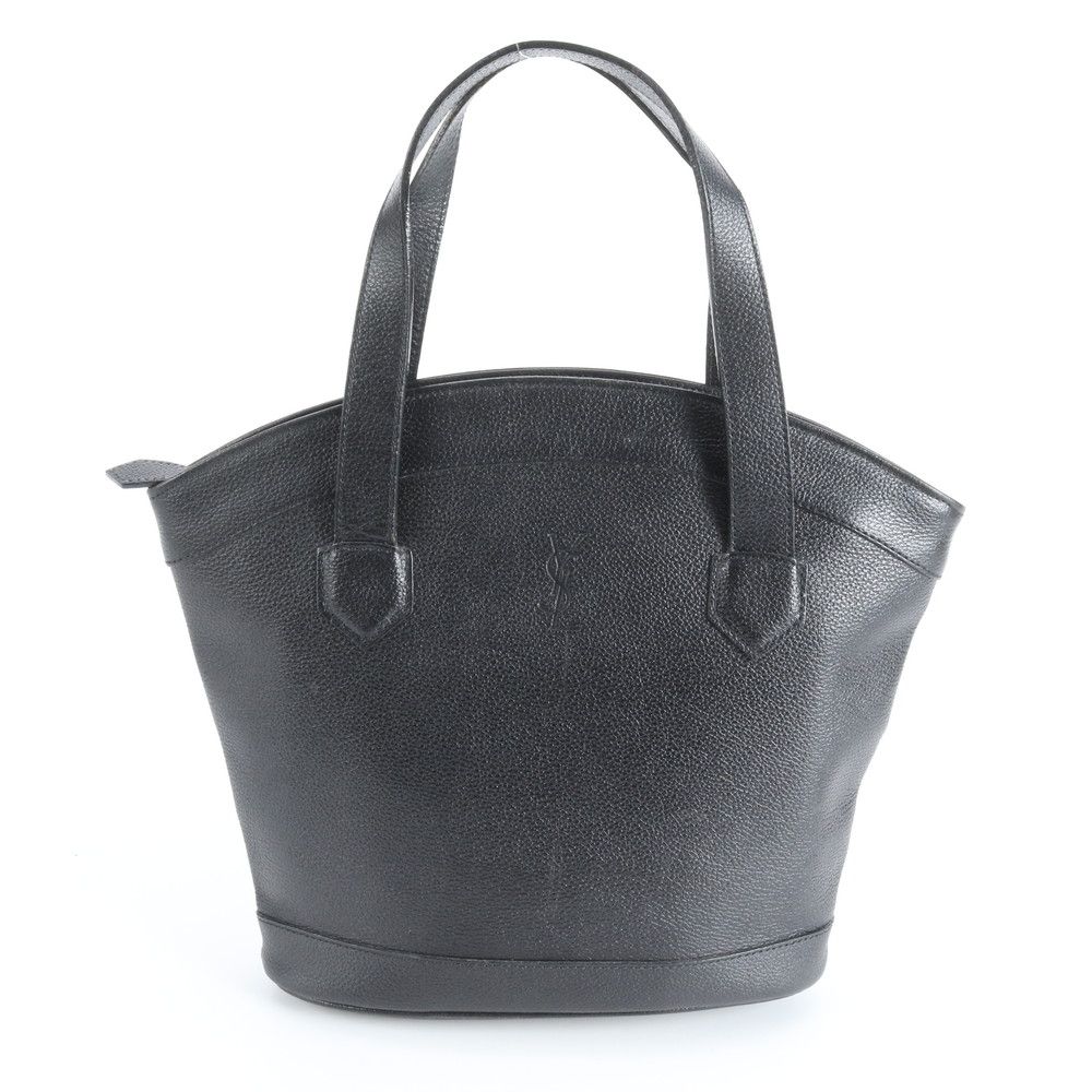 美品 ヴィンテージ YSL イヴ サンローラン レザー ハンドバッグ