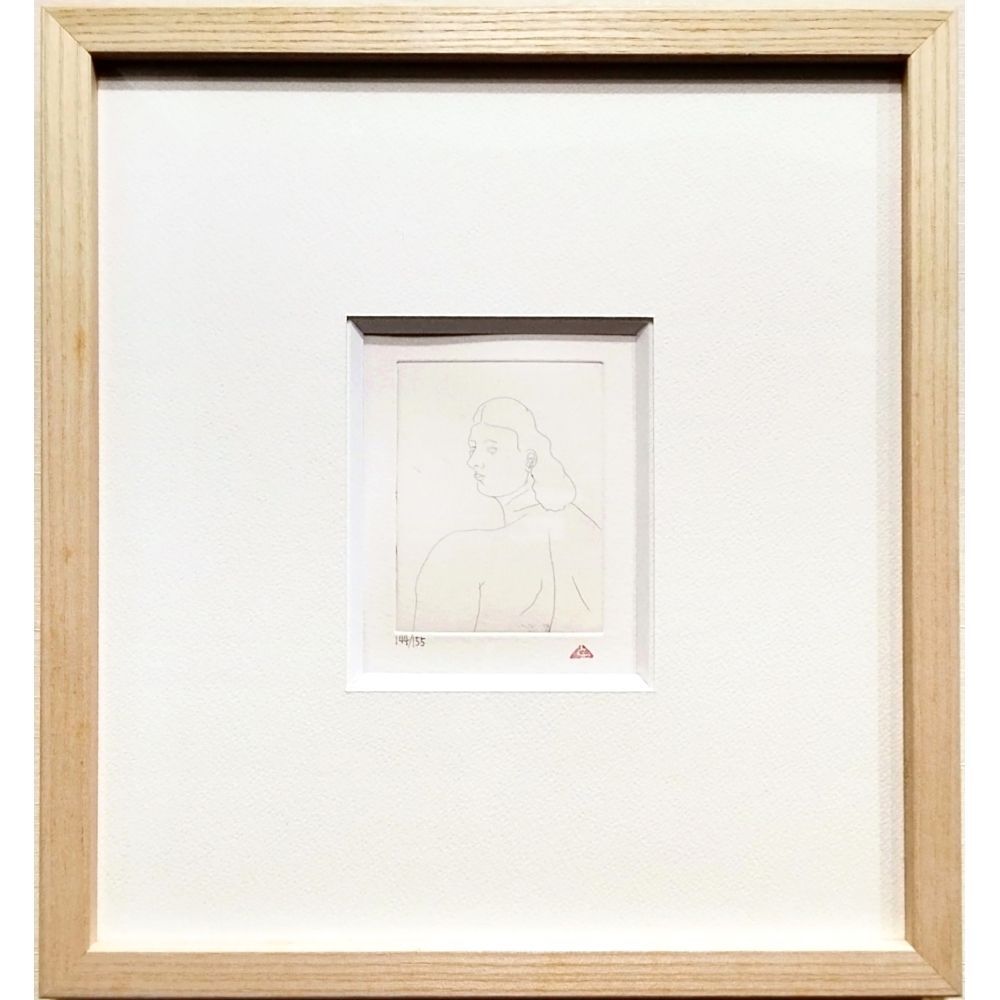 有元利夫 雲の誕生 Pl.22 2002年 銅版画 限定155部 画室印 額縁 版画