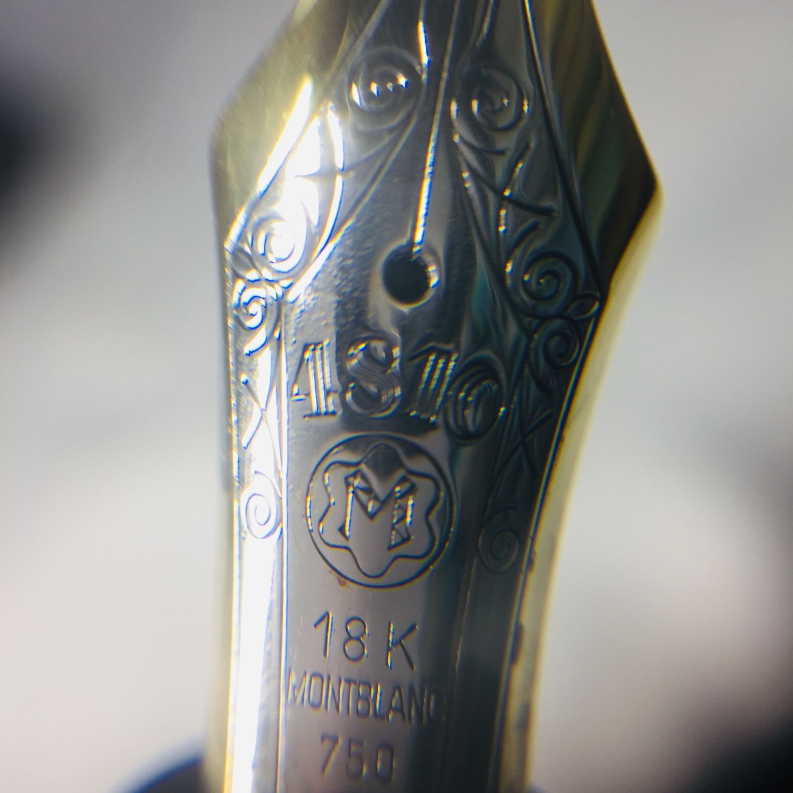 S【ヴィンテージ】モンブラン 万年筆 Mont Blanc 18K コレクション