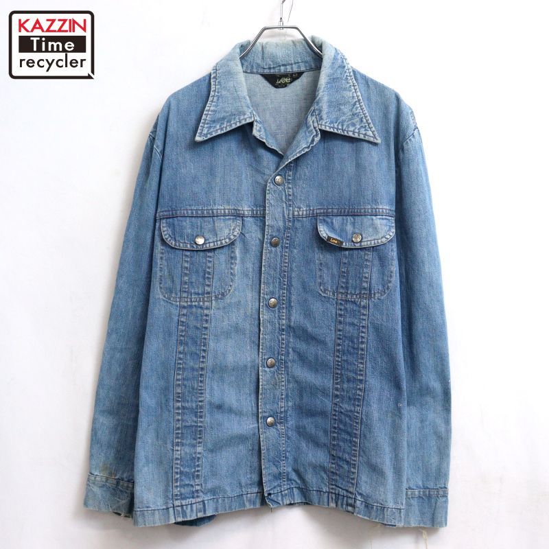 Lee デニムジャケット 70s XL - 70s 70年代 リー アメリカ製 デニム 