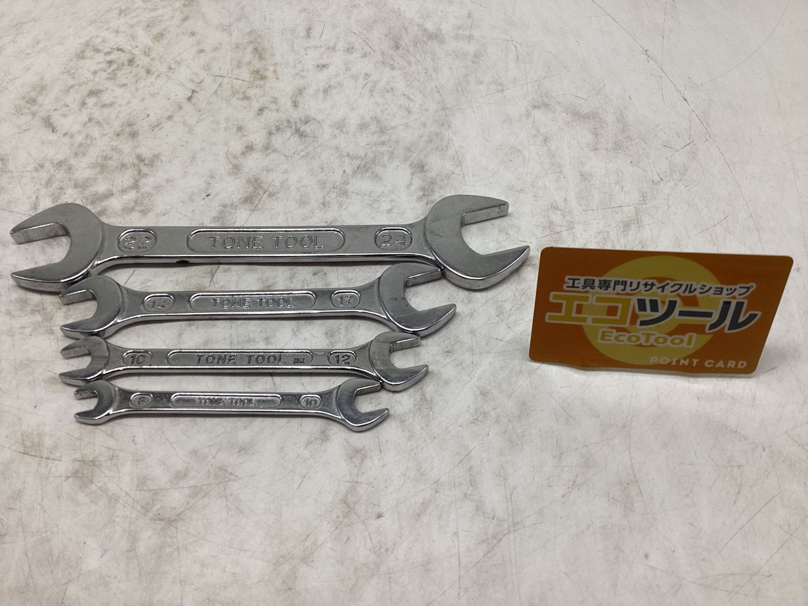 【中古品】TONE/トネ 両口スパナ 4本セット [IT_9AND2][豊田][M04]