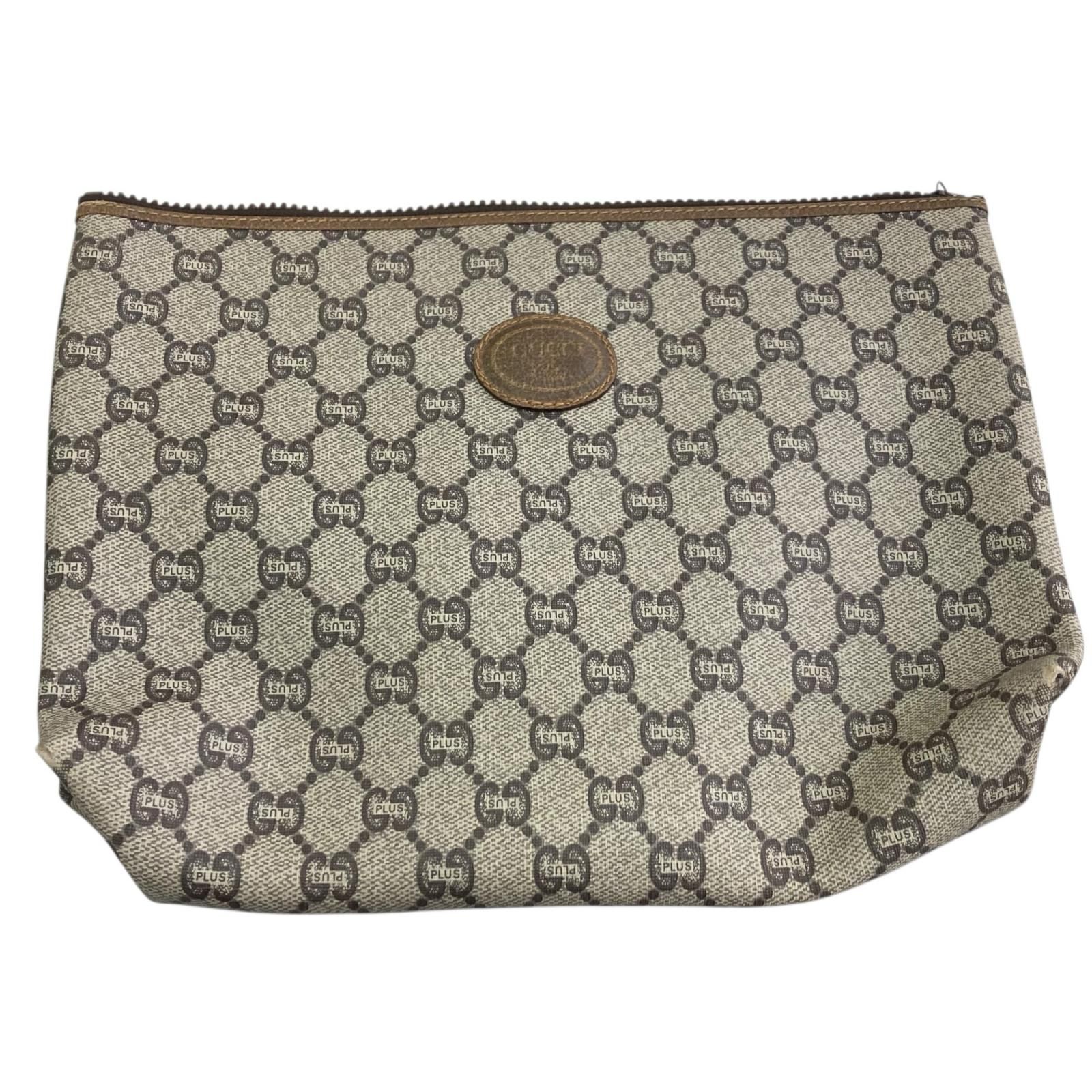 グッチ GUCCI セカンドバッグ クラッチバッグ グッチプラス レザー PVC