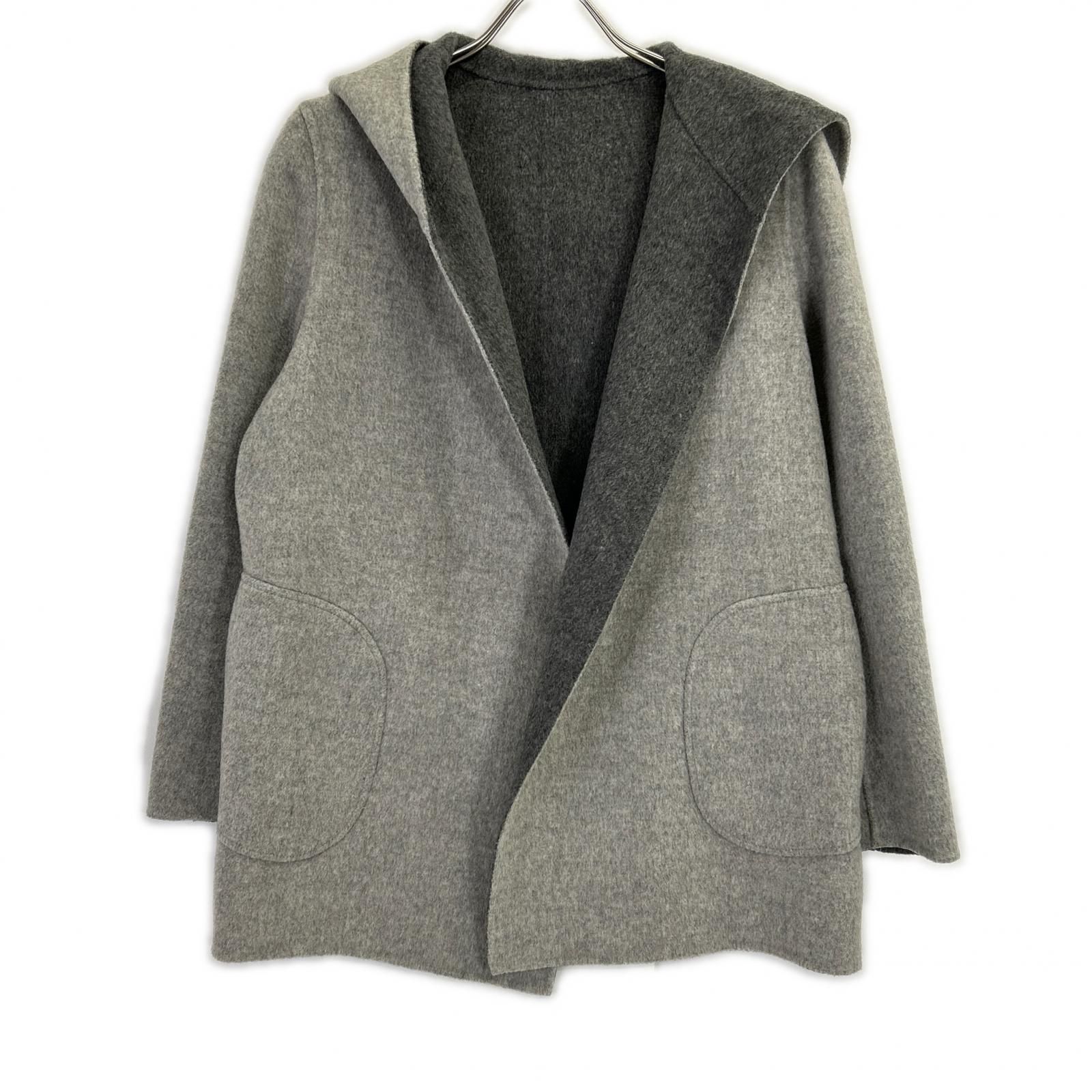 Theory セオリー グレー ウール×カシミア フーディ コート P - メルカリ Theory セオリー グレー ウール×カシミア フーディ コート P - メルカリ
