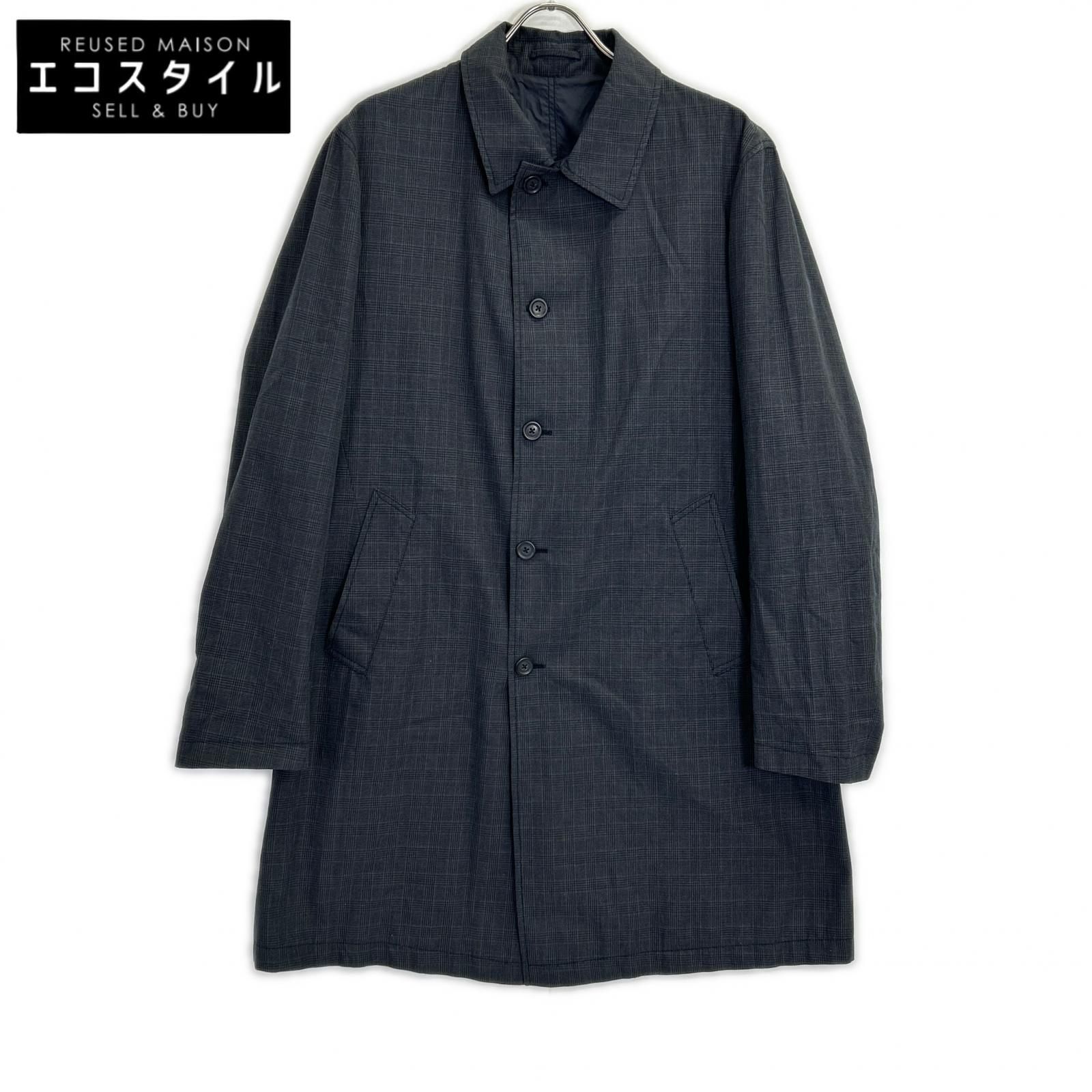 LARDINI ラルディーニ グレー SRVR6F リバーシブル ステンカラーコート 50 LARDINI ラルディーニ グレー SRVR6F リバーシブル ステンカラーコート 50