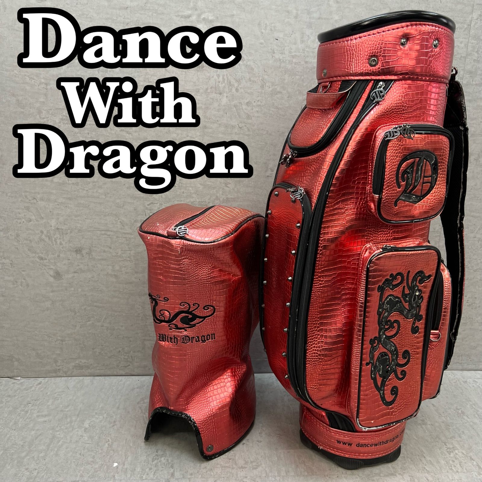 ダンスウィズドラゴン 赤色 レディースキャディーバック 【公式通販】