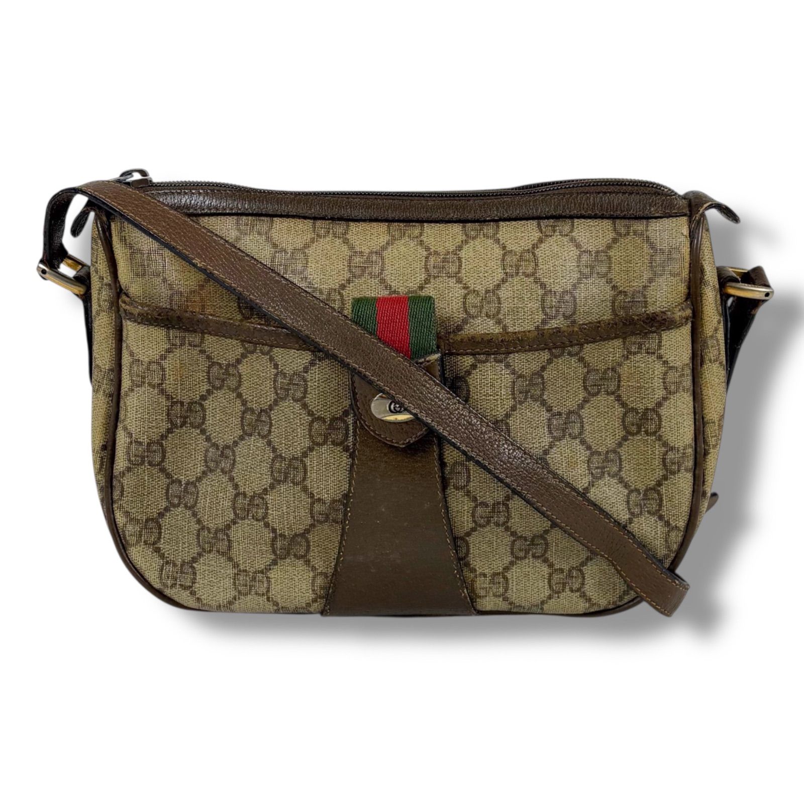 オールドグッチ OLD GUCCI シェリーライン ショルダーバッグ GG
