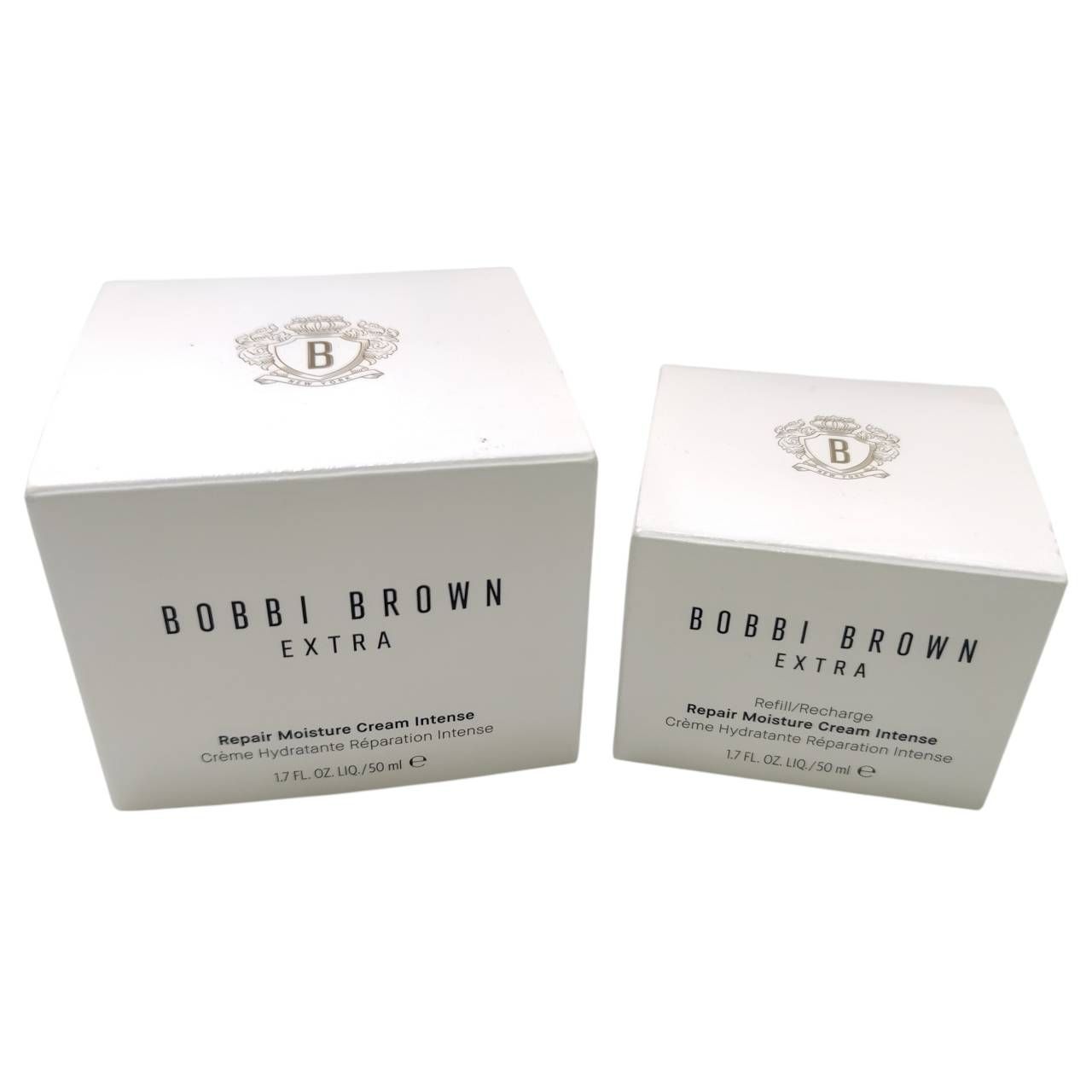 【豊長】未使用品 セット 定価28,050円 BOBBI BROWN ボビイブラウン エクストラ リペア モイスチャー クリーム インテンス （保湿クリーム） 50ml & レフィル 50ml【953～954CK】F06