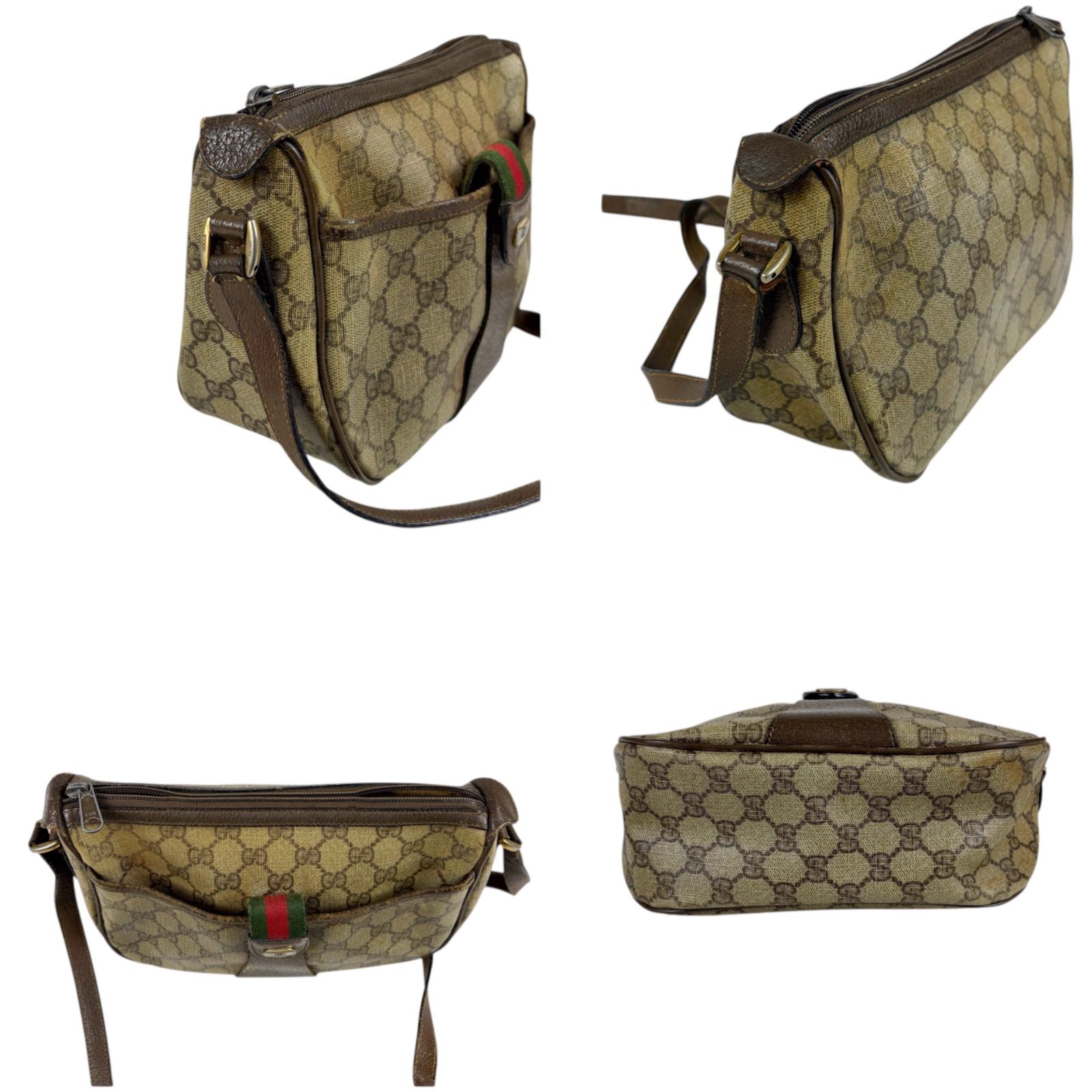オールドグッチ OLD GUCCI シェリーライン ショルダーバッグ GG