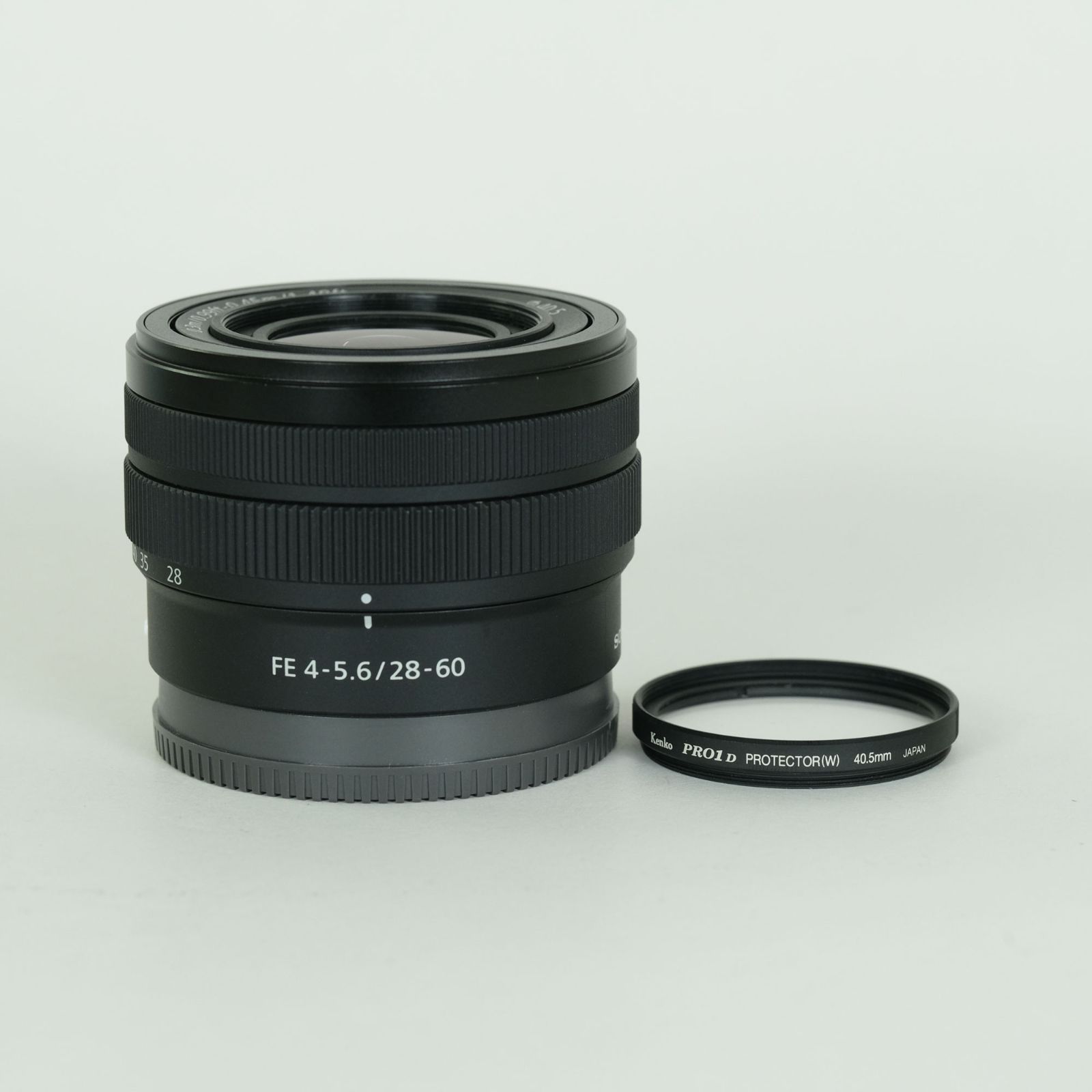 SONY FE 28-60mm F4-5.6とKenko Pro1Dプロテクター Sony Alpha FE 28 60mm F4 5.6 Full frame Compact Zoom Lens Black