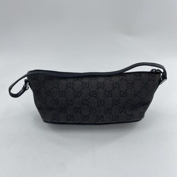 中古】GUCCI アクセサリーポーチ 07198 2123 GGキャンバス ブラック