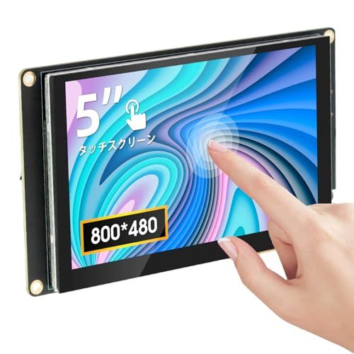 ELECROW 5インチ ミニタッチスクリーンモニター IPS静電容量式 5点マルチタッチ対応 800×480 HD液晶ディスプレイ Raspberry Pi 5/4/4B/3B+/3B/B+ PC・ノートPC対応 ドライバ【送料無料】【☆Yuki☆Shop】