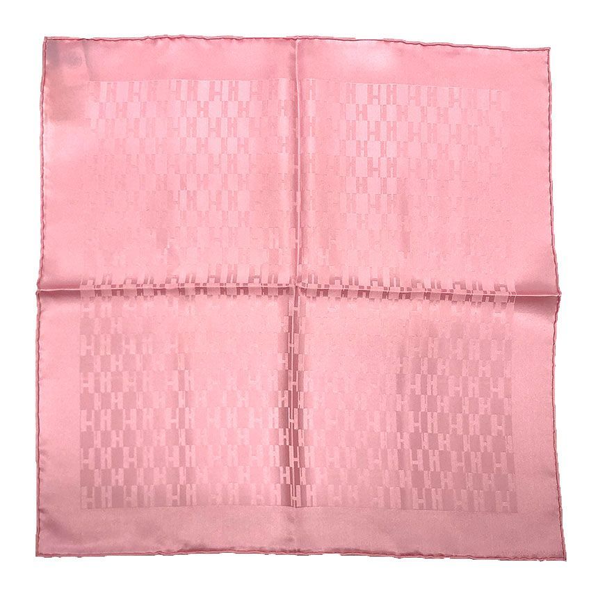 HERMES エルメス ポケットチーフ POCHETTE FACONNEE H GRAND H グランH カレ スカーフ ROSE ピンク 未使用 新品 aq12687