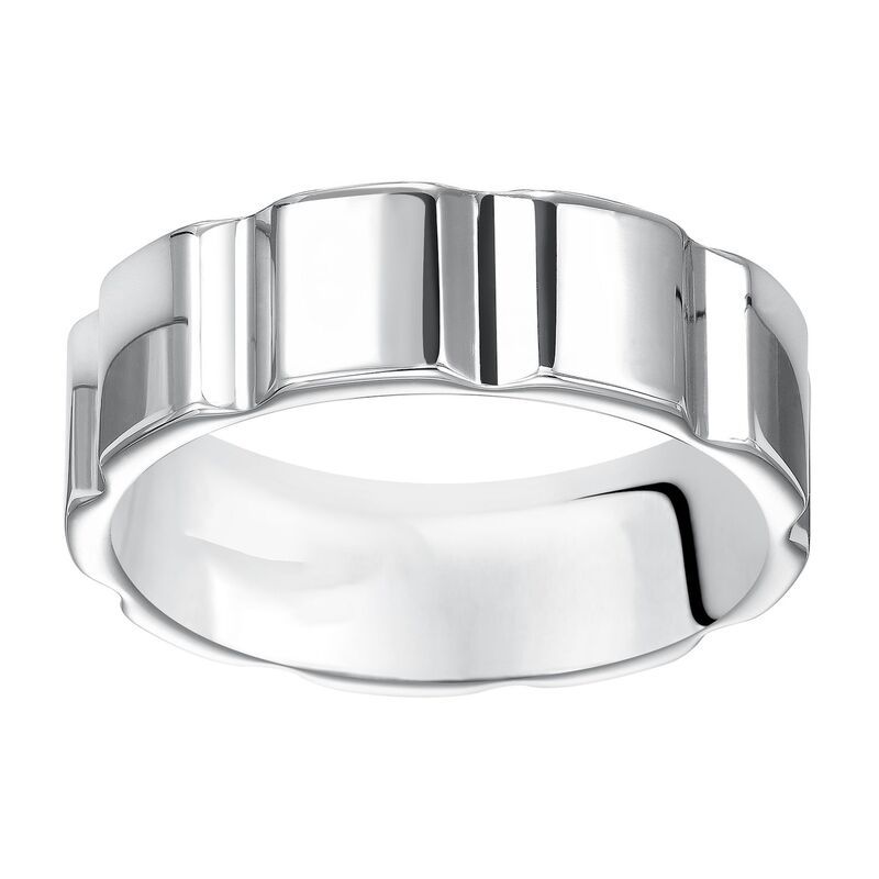 アンブランデッド メンズ アクセサリー リング Unbranded Mens White Tungsten 7mm Comfort Fit Band Tungstencarbide ホワイト