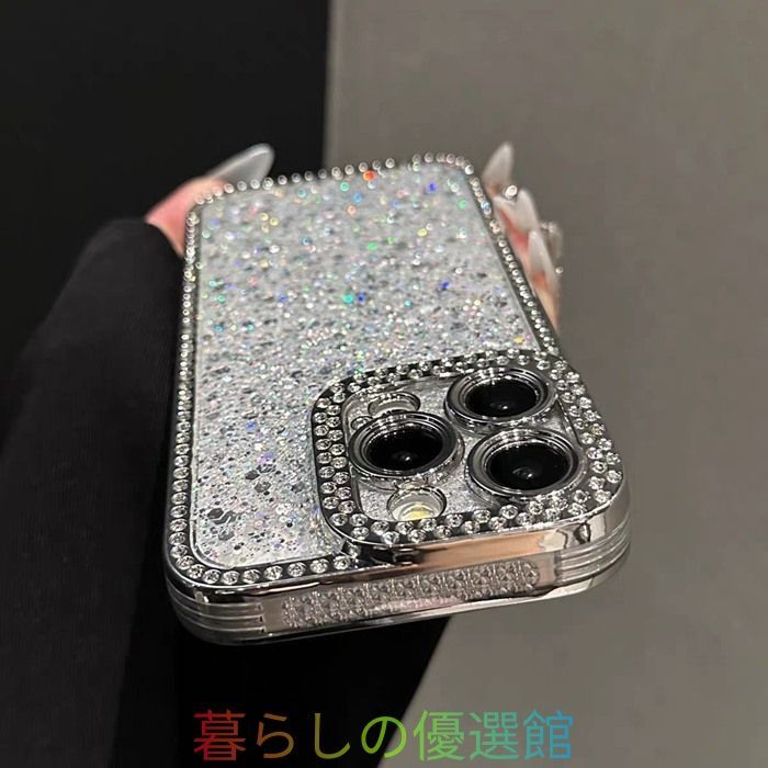 iPhoneケース ダイヤモンド シンプル 高級感 キラキラ おしゃれ 