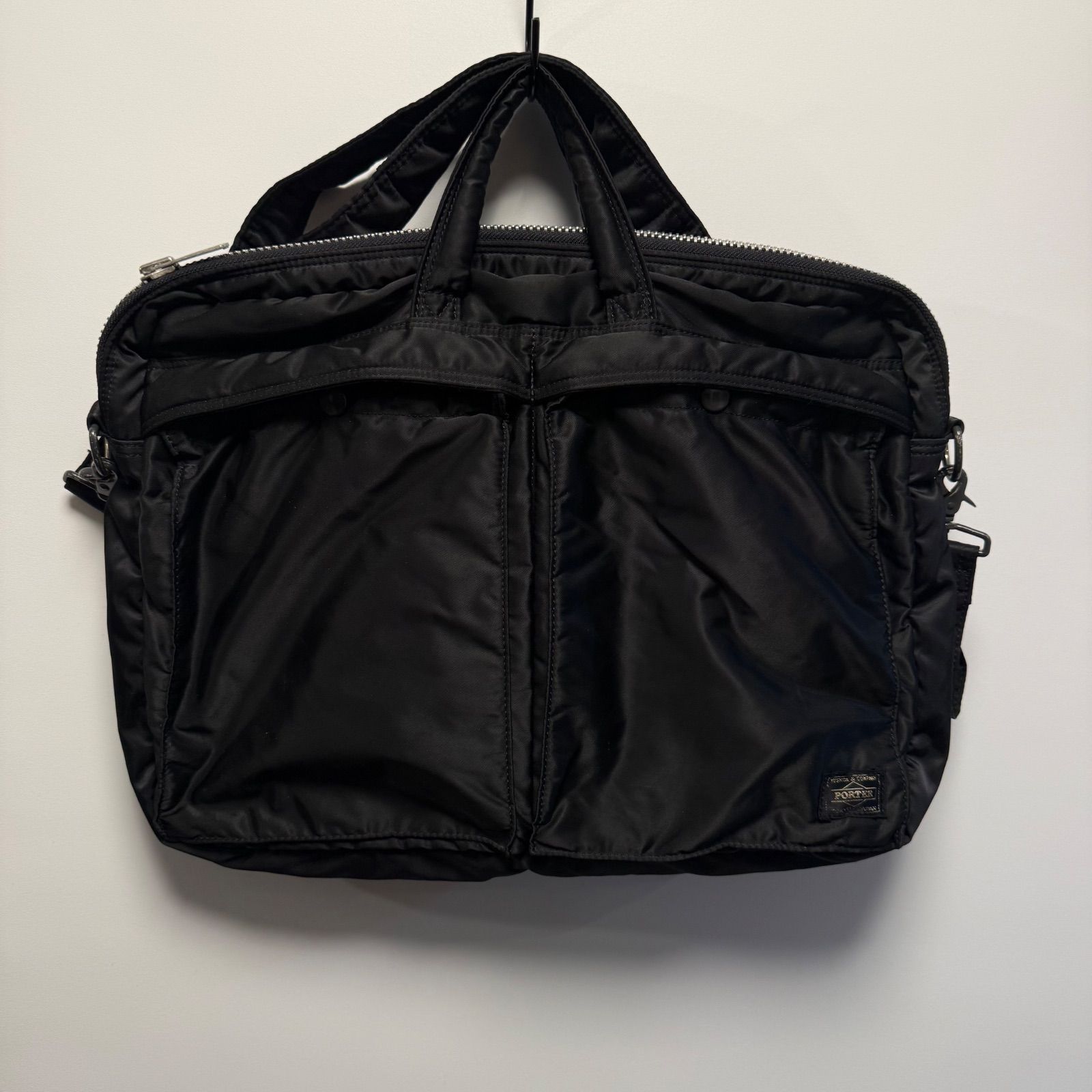 PORTER TANKER BUSINESS BAG 2WAY BLACK NYLON BRIEFCASE YOSHIDA KABAN COMMUTER POPULAR MODEL γ↓773