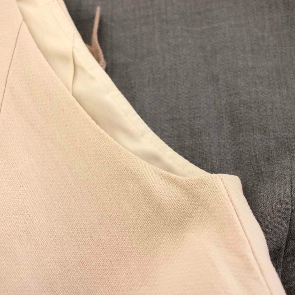 フォクシー FOXEY ワンピース ひざ丈 ノースリーブ バイカラー リボン