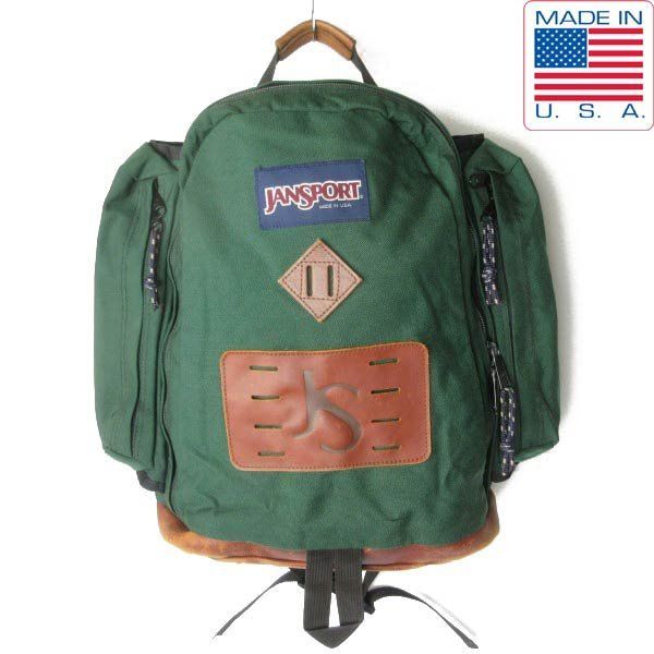 80s-90s USA製 JANSPORT ジャンスポーツ ウィークエンドパック 緑系
