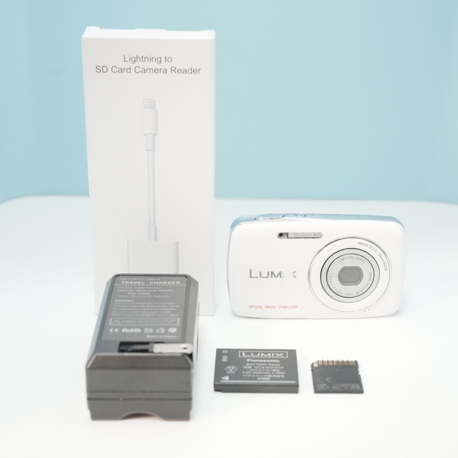 【ほぼ未使用/箱付完品】Panasonic LUMIX DMC-S1 スマホ転送 Panasonic LUMIX DMC-S1 デジカメ スマホ転送OK フルセット 美品 a6181