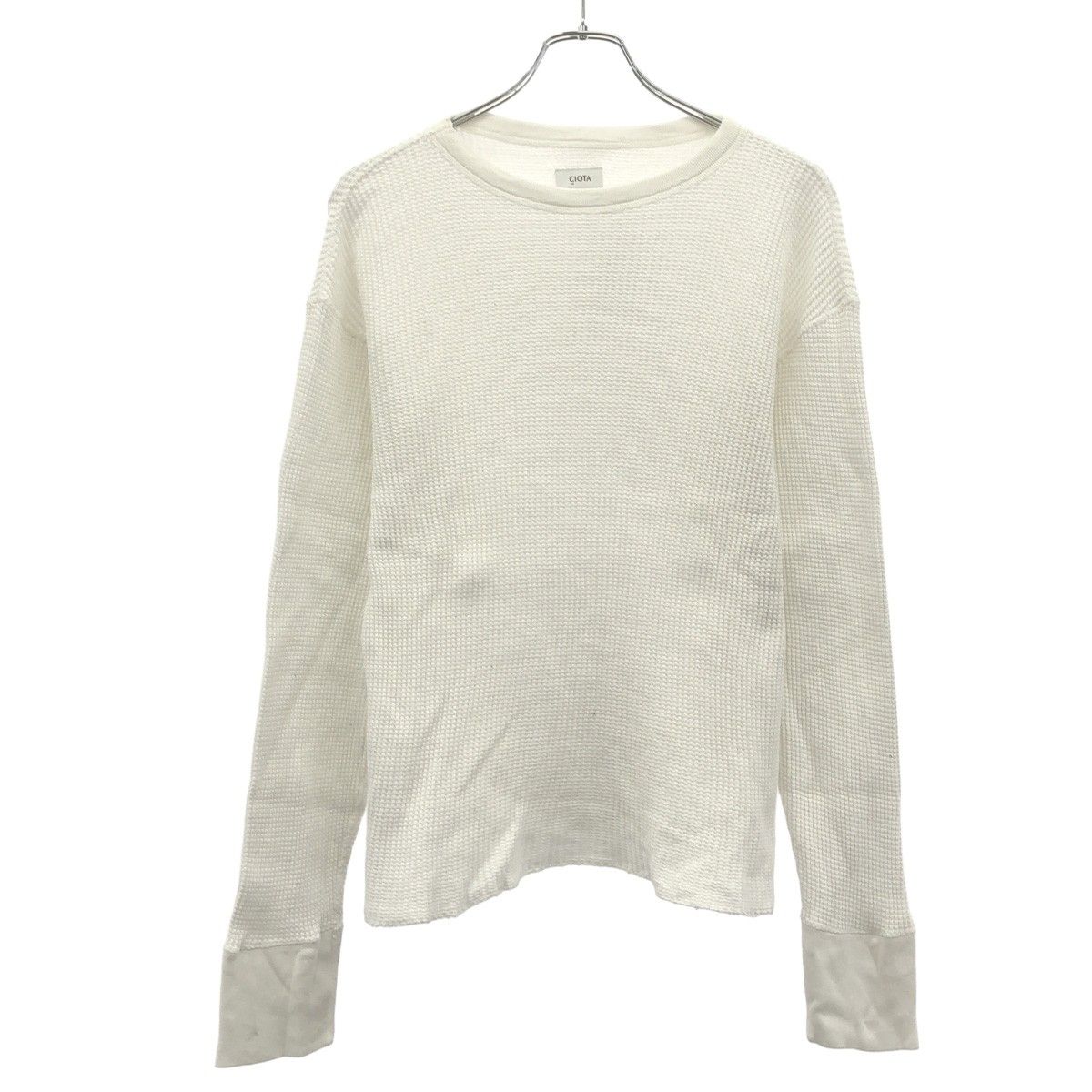 CIOTA シオタ スビンコットンツータックワッフルロングTシャツ CSLM 