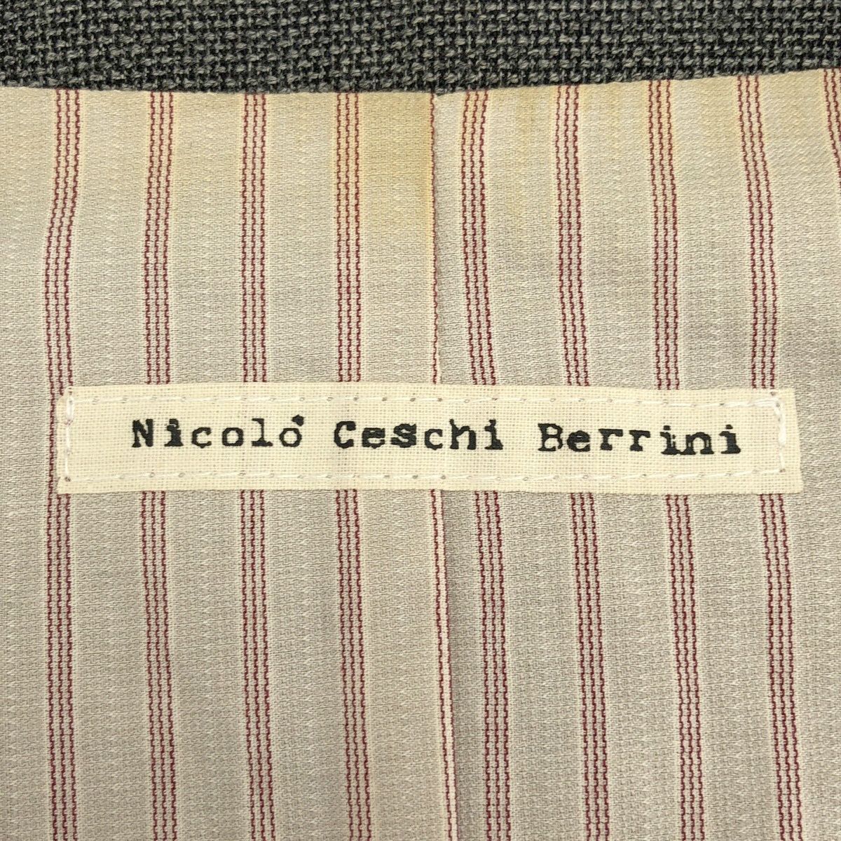 Nicolo Ceschi Berrini ニコロチェスキベリーニ 6Bジレベスト グレー 