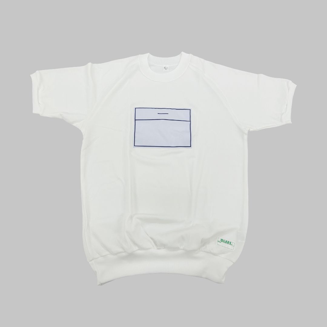 値下げ品・新品】体操服 半袖 白 ホワイト 前身ゼッケン付き 3L 