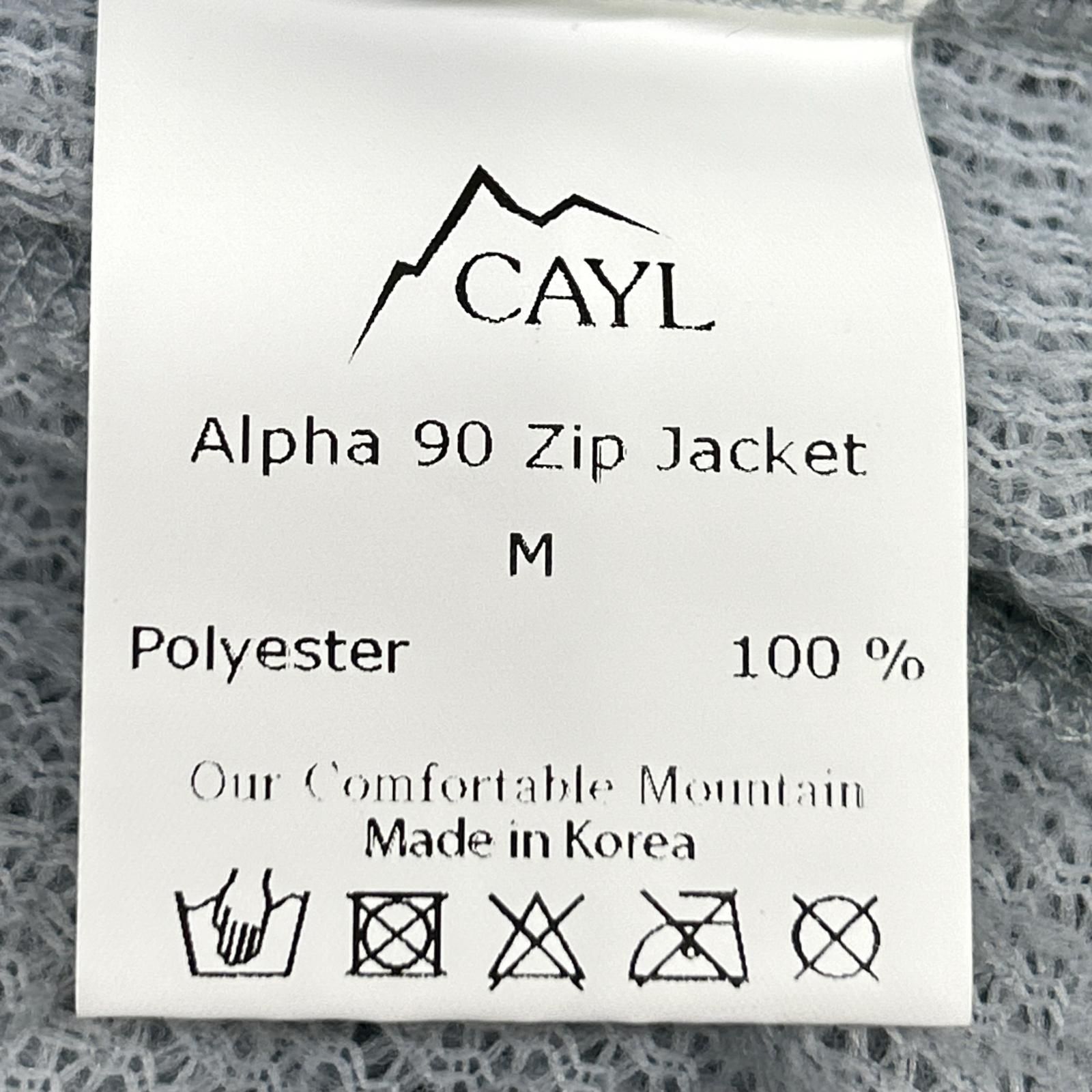 お買い得，大得価 KAYLE ケイル ﾗｲﾄﾌﾞﾙｰ ALPHA 90 ZIP JACKET M