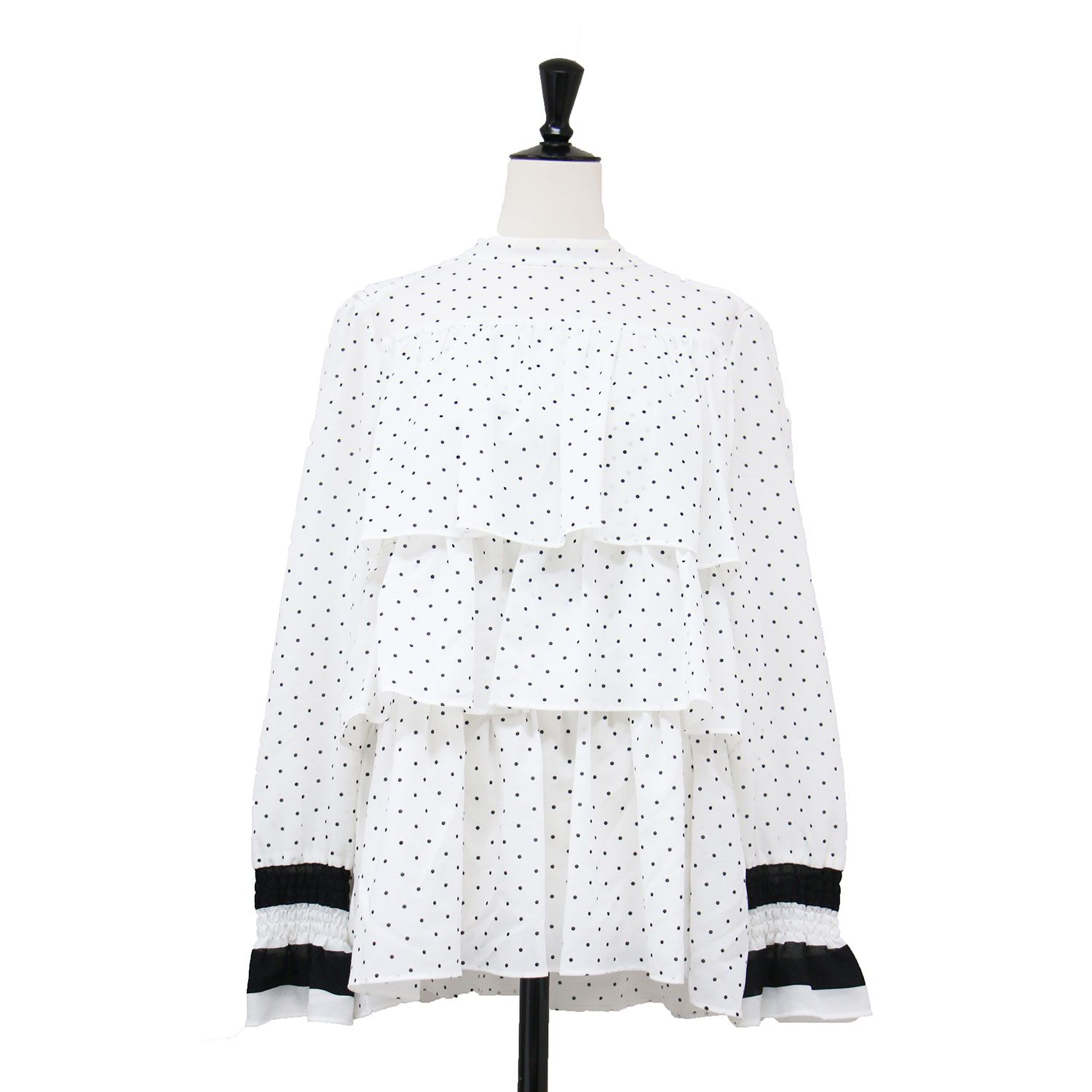 BORDERS BARCONY ホワイト ティアードシャツ BORDERS at BALCONY ボーダーズアットバルコニー ブラウス ホワイト 白