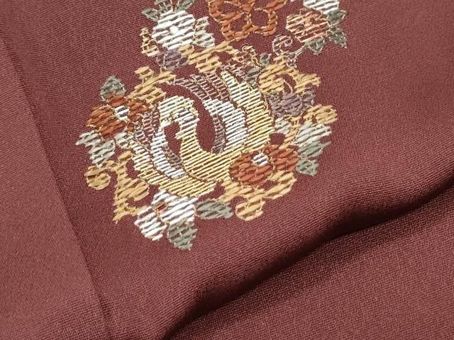 平和屋着物▽訪問着 総刺繍 竹屋町刺繍 正倉院花鳥文 金銀糸 正絹 逸品