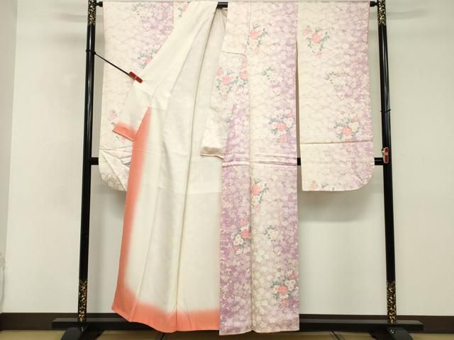 平和屋2□豪華振袖 舞桜文 暈し染め 逸品 DAAE9792ar 平和屋着物○豪華