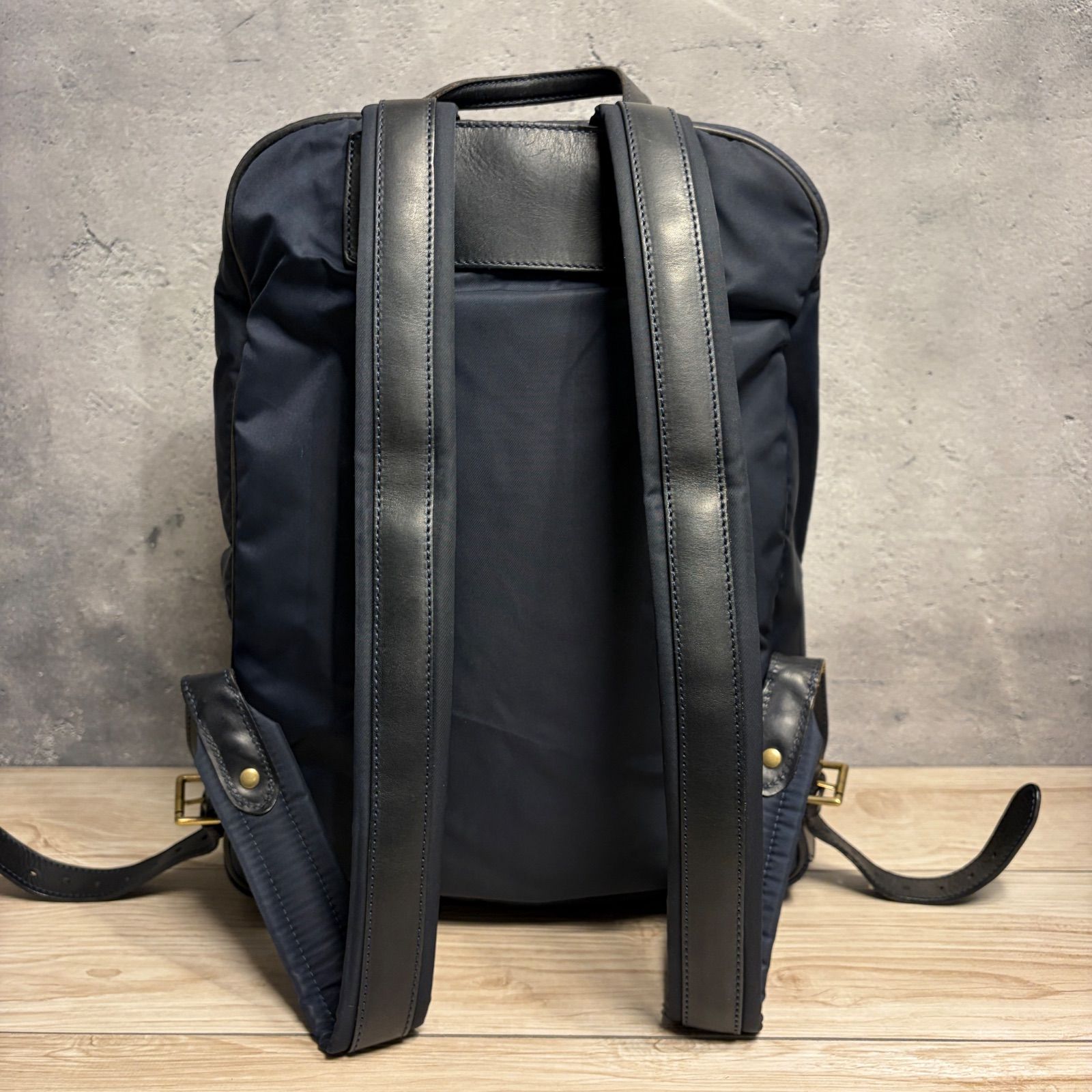 Felisi フェリージ 19-26 リュック バックパック ナイロン×レザー