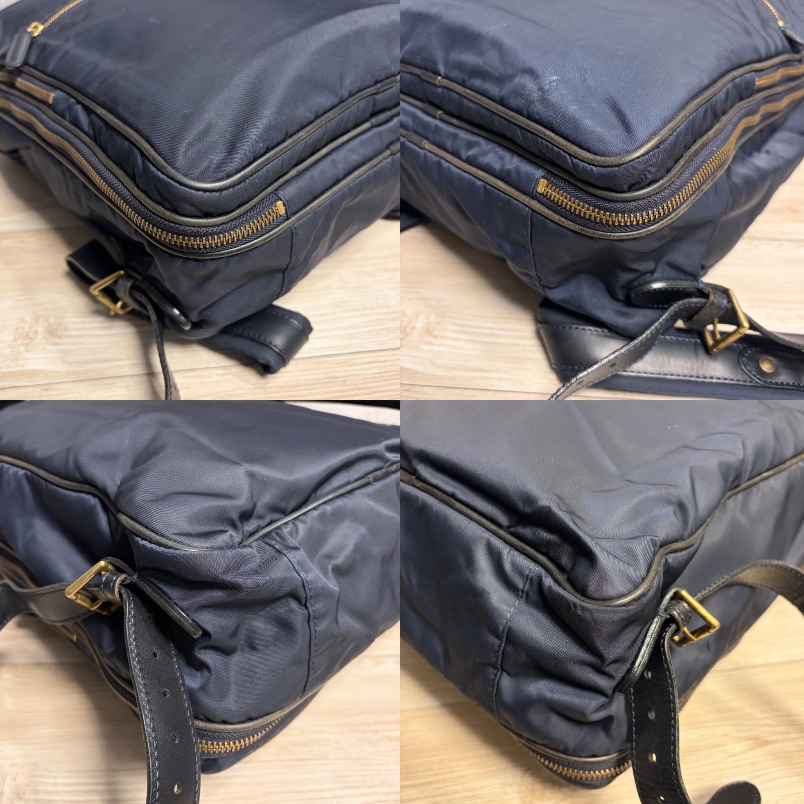 Felisi フェリージ 19-26 リュック バックパック ナイロン×レザー