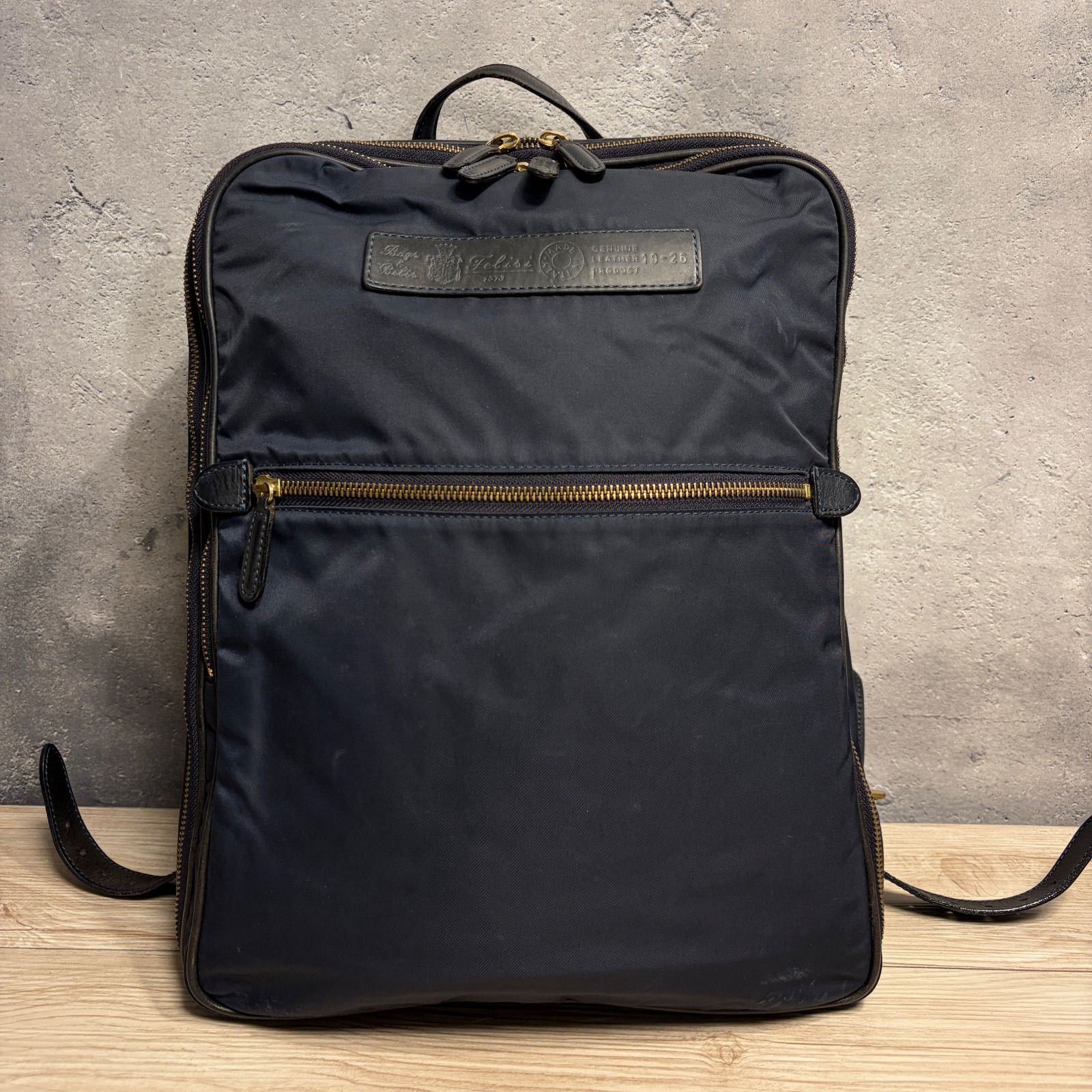 Felisi フェリージ 19-26 リュック バックパック ナイロン×レザー