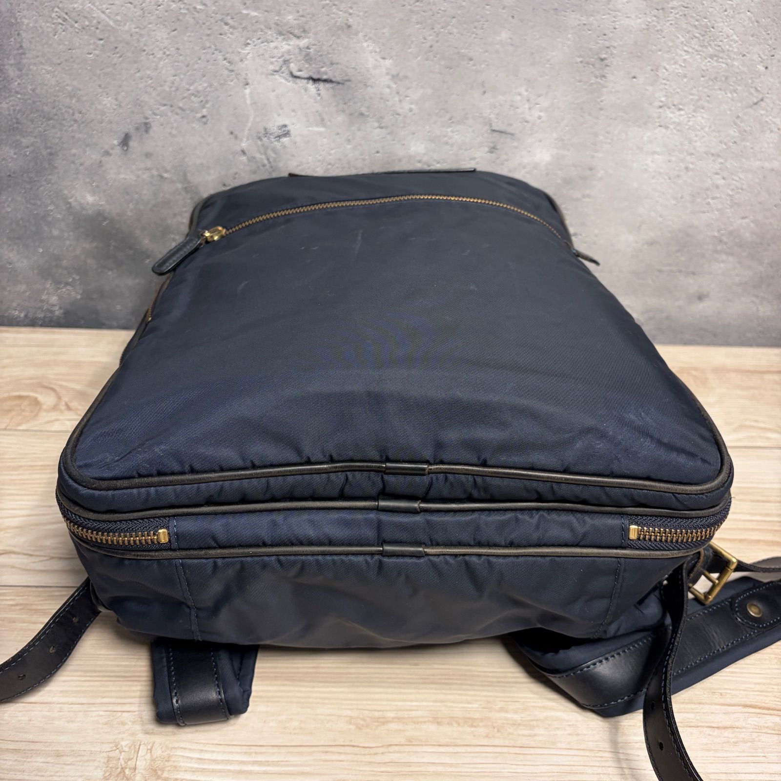 Felisi フェリージ 19-26 リュック バックパック ナイロン×レザー