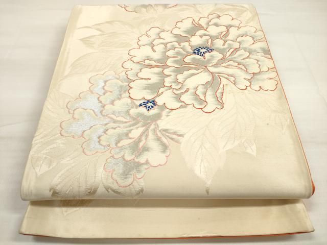 平和屋着物◎六通柄袋帯 牡丹 銀糸 正絹 逸品 DABD3968xg - メルカリ 平和屋着物◎六通柄袋帯 牡丹 銀糸 正絹 逸品 DABD3968xg - メルカリ