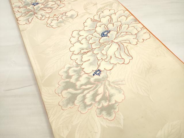 平和屋着物◎六通柄袋帯 牡丹 銀糸 正絹 逸品 DABD3968xg - メルカリ 平和屋着物◎六通柄袋帯 牡丹 銀糸 正絹 逸品 DABD3968xg - メルカリ