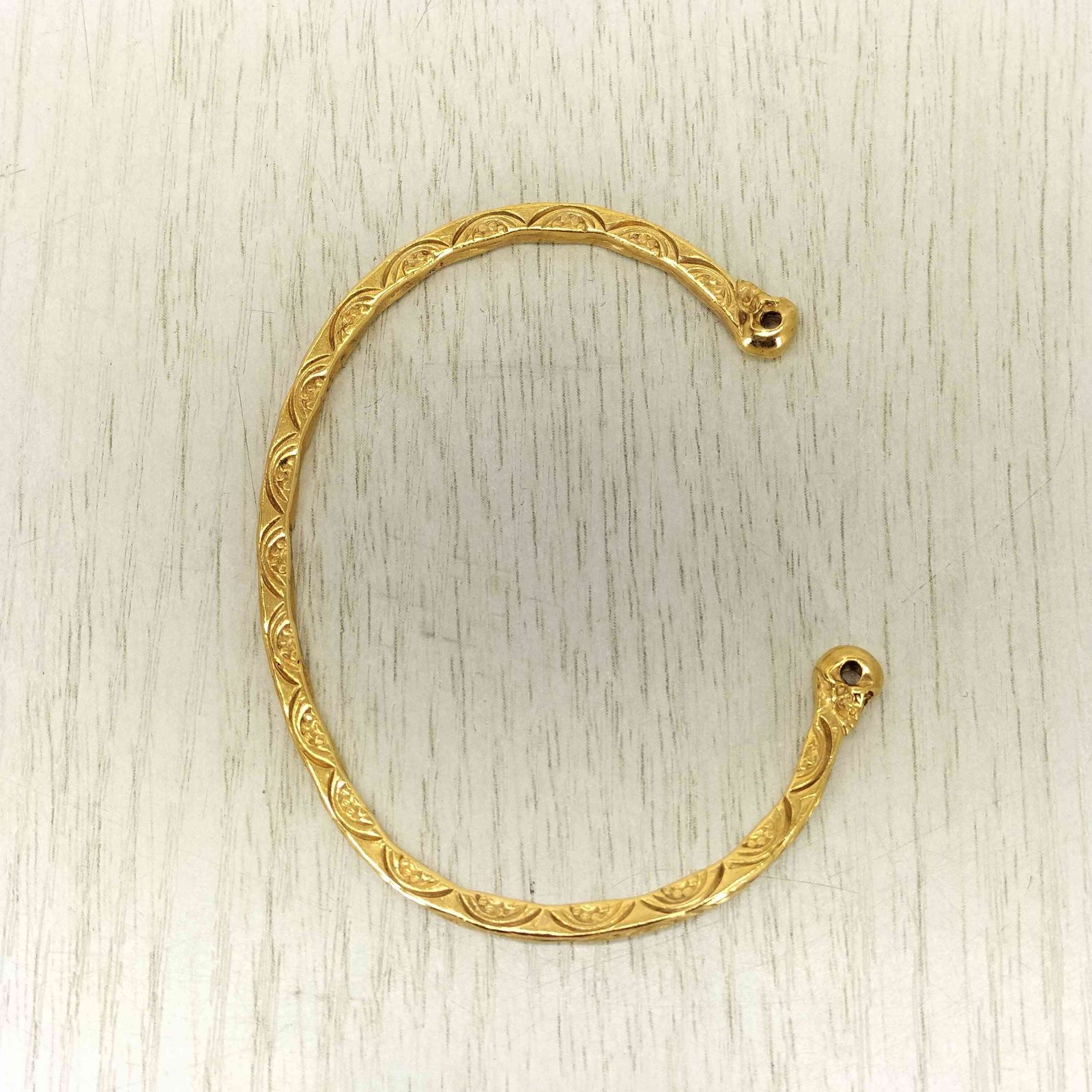 チャンルー CHAN LUU Sterling Silver Skull Bangle ドクロバングル 