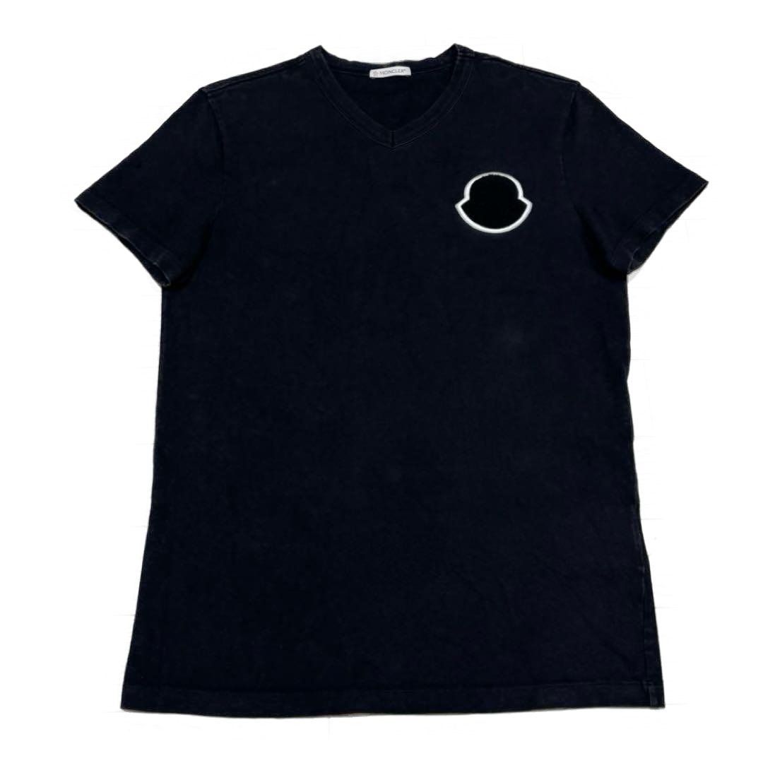 モンクレール デカワッペン ブラック S Tシャツ 国内正規品 5S247 