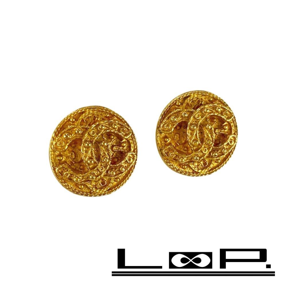 シャネル □美品□ ココ イヤリング アクセサリー ゴールド GP シャネル □美品□ ココ イヤリング アクセサリー ゴールド GP