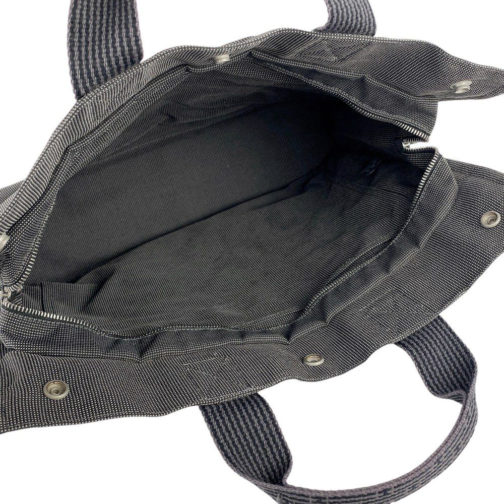 エルメス □中古□ エールライン MM トート バッグ キャンバス グレー