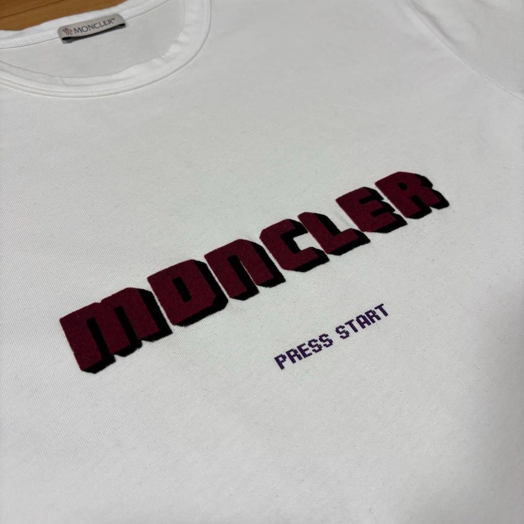モンクレール ロゴ ワッペン 白 S Tシャツ 国内正規品 5S252 - メルカリ