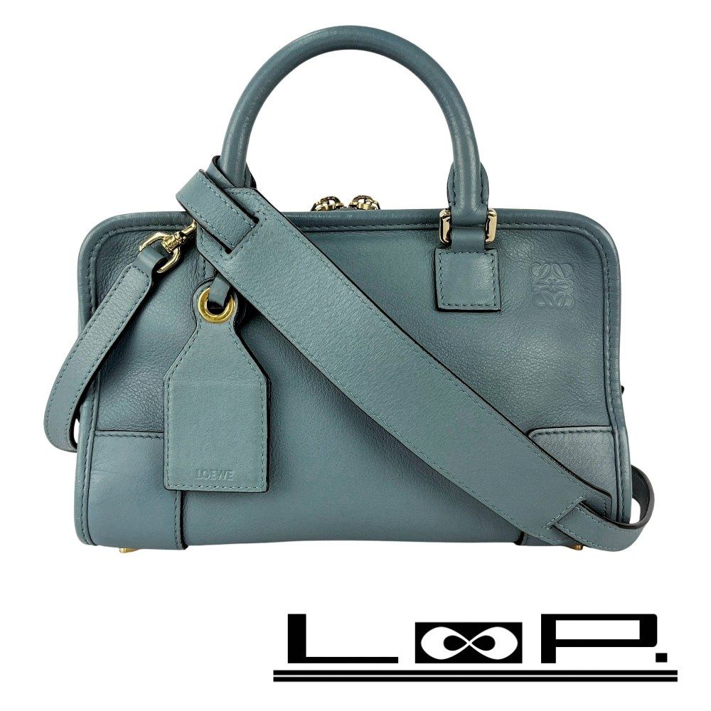 ロエベ □美品□ アナグラム アマソナ23 2WAY ハンド ショルダー 