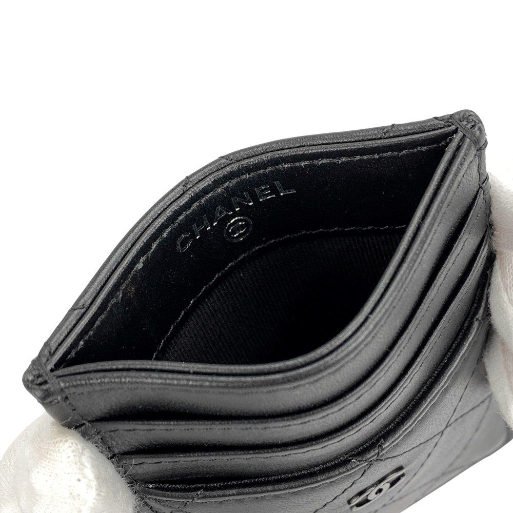 シャネル □美品□ マトラッセ パスケース カードケース ラム レザー