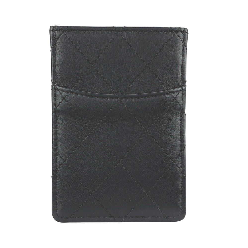 シャネル ■美品■ マトラッセ パスケース カードケース ラム レザー ブラック 【535338】10 シャネル □美品□ マトラッセ パスケース カードケース ラム レザー