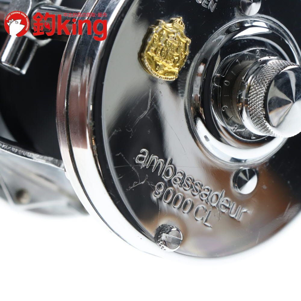 アンバサダー9000CL　クローム 中古/美品】 アブガルシア アンバサダー 9000CL クローム /D491M