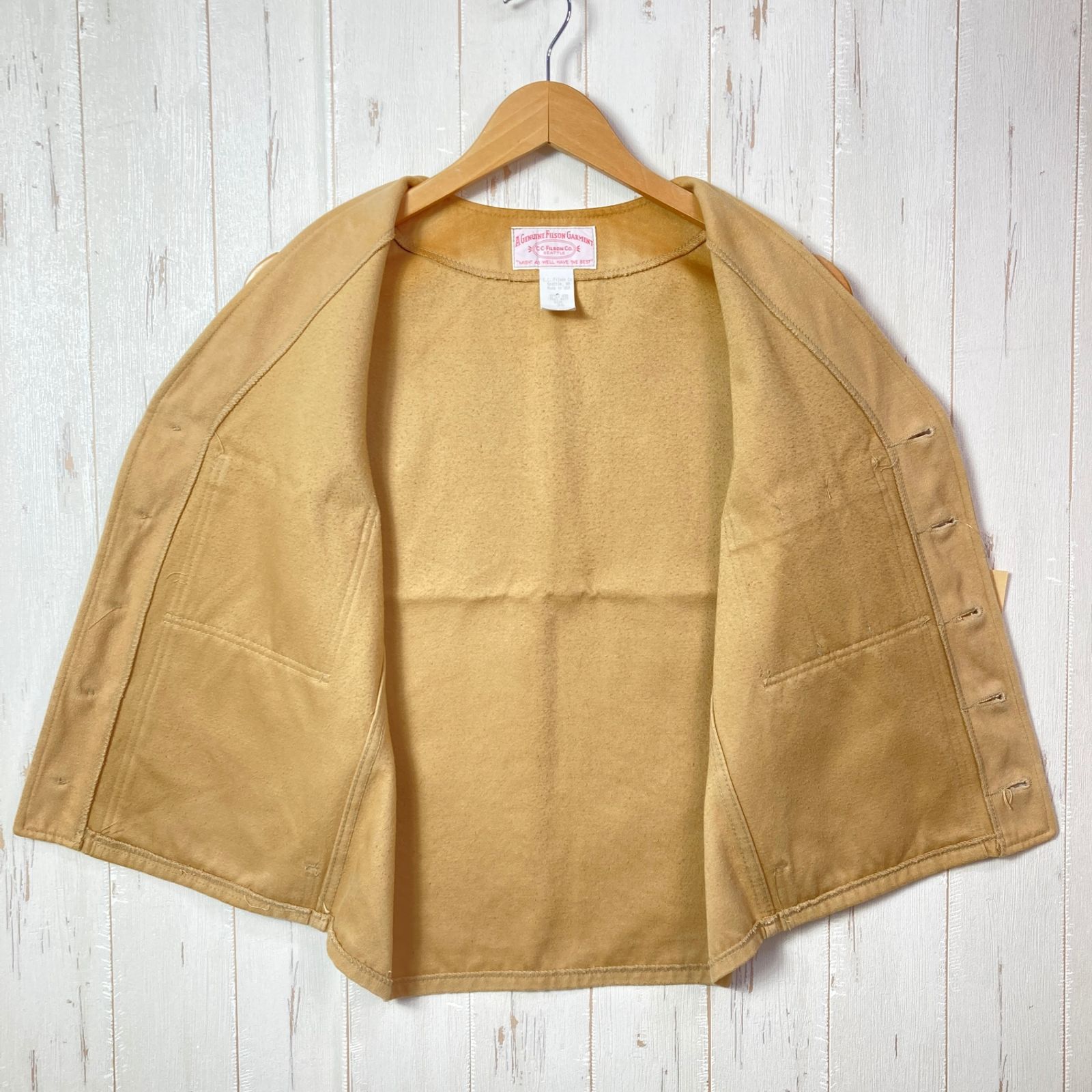 C.C. FILSON ベージュ コットン ベスト 【公式通販】