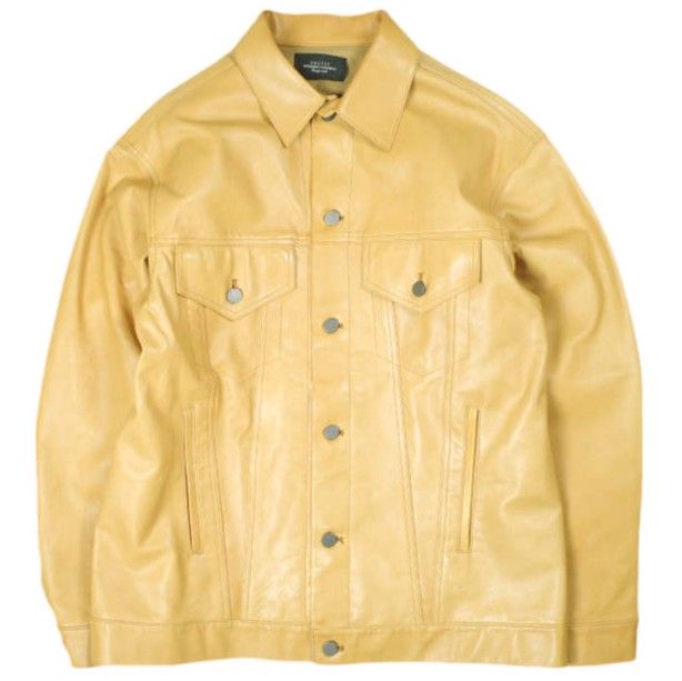 UNUSED アンユーズド 21AW 日本製 LEATHER JACKET オーバーサイズ ホースレザージャケット US2113 4 CAMEL 革ジャン 定価141,900円 3rd トラッカー アウター【中古】【UNUSED】 UNUSED アンユーズド 21AW 日本製 LEATHER JACKET オーバーサイズ